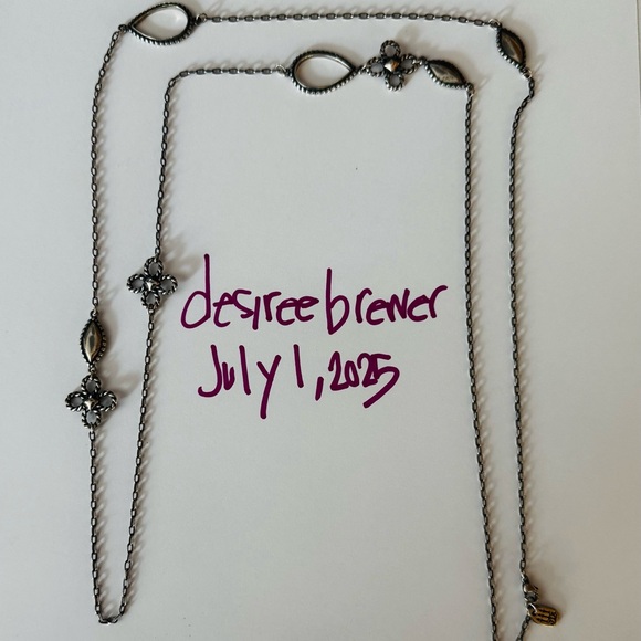 RARE James Avery Retired Venetian Scroll 40” Long Necklace - Picture 1 of 10